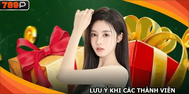 Lưu ý khi các thành viên tham gia tại trang game